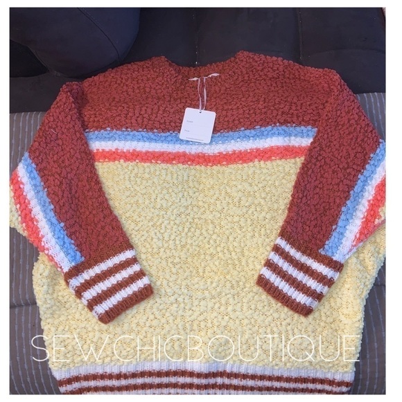 Cozy Striped Popcorn Sweater - Picture 5 of 7